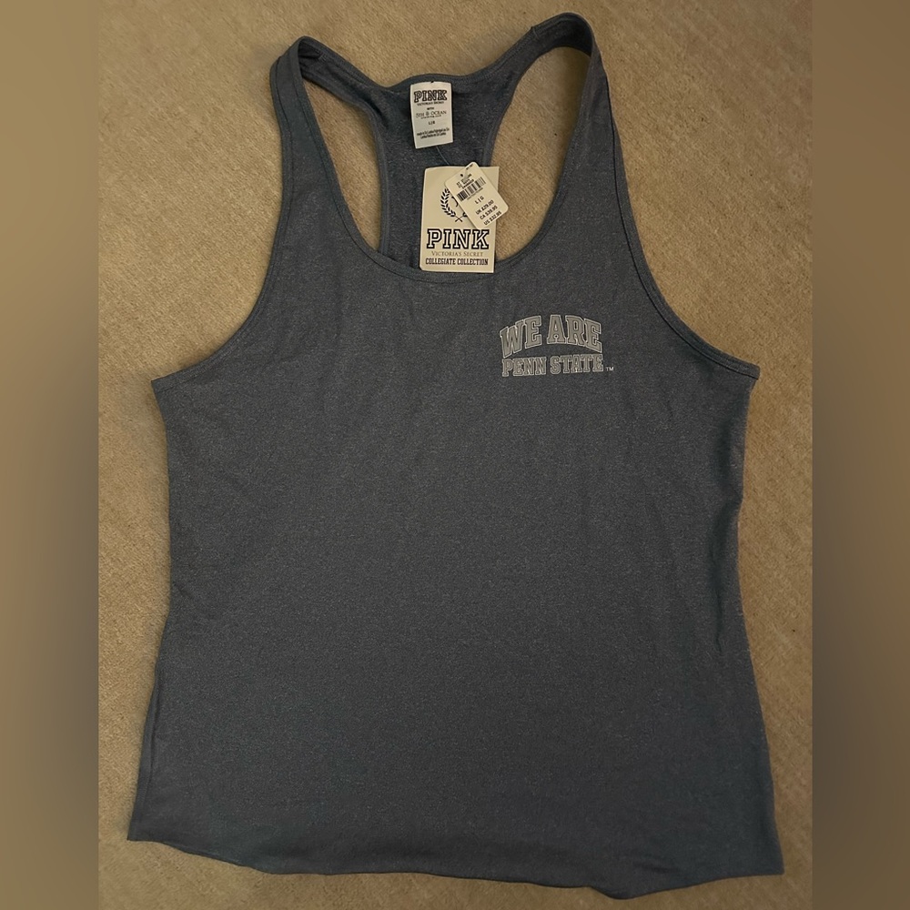 NWT: Pink Victoria’s Secret x 5th & Ocean Penn State tank top, Large